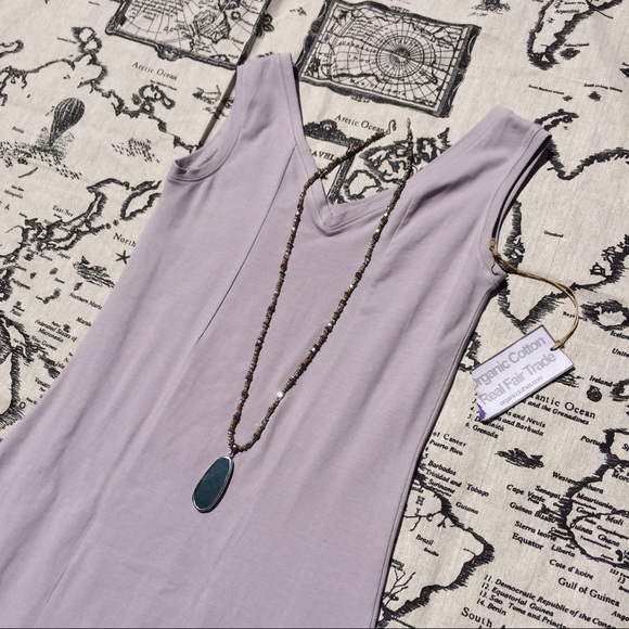 Maggie's Organic Gray Bodycon Dress - Picture 2 of 7